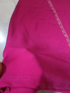 Elegant Magenta Mock Neck Dress