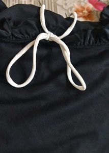 Black Ruched Tube Top