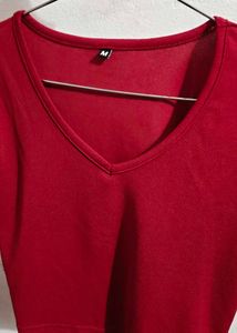 Stylish Red Crop Top