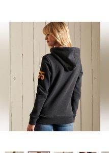 SUPERDRYT&amp;F Typographic Print Hoodie