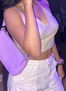 Striped v neck Crop top