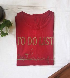 To-Do List Red Casual T-Shirt