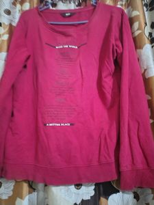Comfortable Pink Sweatshirt