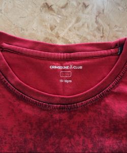 Crimsoune Club Red Tie-Dye T-Shirt