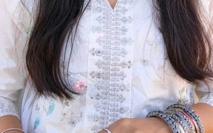 Elegant White Floral Kurta Set with Dupatta