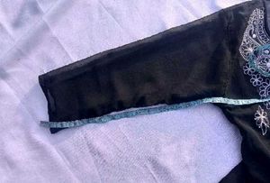 Elegant Black Chikankari Kurta