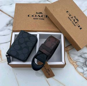 Coach Belt and Wallet Set
