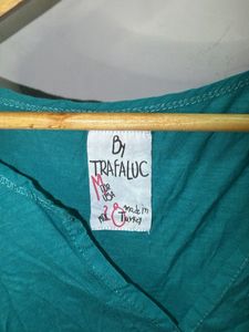 Teal Long Sleeve Henley Top