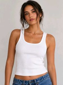 Pack of 2 Ribbed Crop Tank Tops