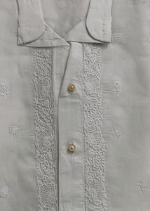 Authentic Lucknowi Gents Kurta In White Colour