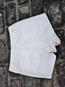 Classic White Fleece Shorts