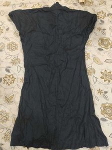 Chic Black Button-Down Dress