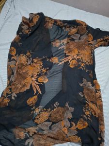 Chic Floral Print Tunic Top