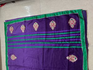 Beautiful Purple Embroidered Saree