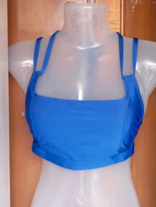 Blue Bikini Top
