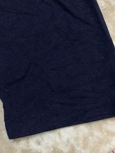 Navy Blue Ruffle Tiered Pants