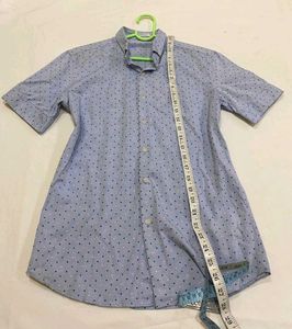 Classic Polka Dot Button-Up Shirt