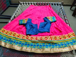 Vibrant Green Silk Saree