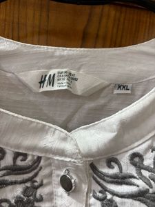 Embroidered White Top