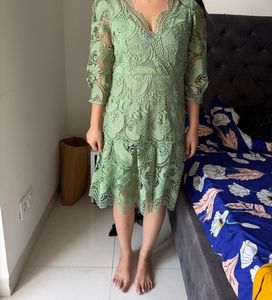 Chic Lace V-Neck Dress