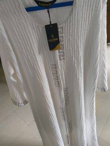 KASTHURI White Tunic Top
