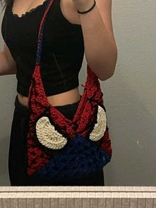 Handmade Crochet Spiderman Bag