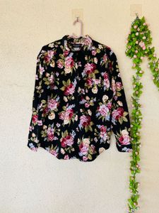 Floral Print Long Sleeve Shirt