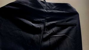 Wide Leg Black Trousers