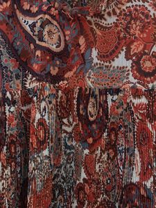Boho Paisley Print Long Sleeve Top