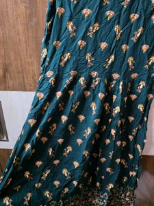 Embroidered Teal Kurta