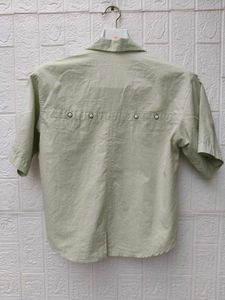 New with tag Stylish Light Green Cropped Shirt