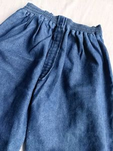Boho Wide Leg Denim Pants