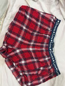 Cozy Plaid Pajama Shorts