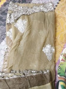 Embroidered Gold &amp; Silver Party Top