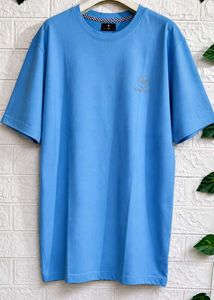 Men's Blue Cotton T-Shirt