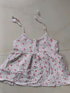 Tie Up Frocks For 6-12 Months Baby Gir