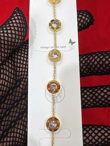 Gold Tone Crystal Bracelet