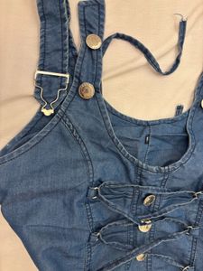 Denim Pinafore Dress