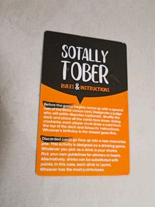 Totally Sober Card Game