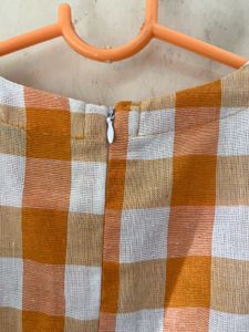 Gingham Midi Dress