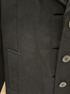 Women's Black Wool Long Coat