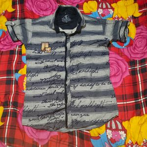 Striped Button-Down Shirt