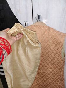 Elegant Peach Kurta Set