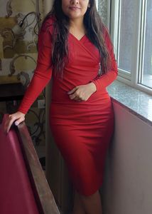 Elegant Red Bodycon Dress