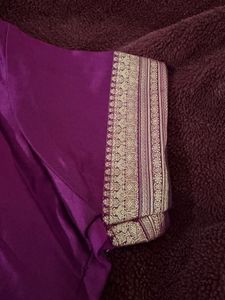 Vibrant Purple Silk Blouse