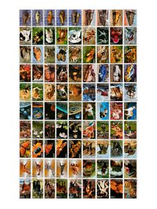100 Postage stamps sheet