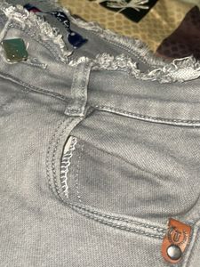 Grey Washed Denim Jeans