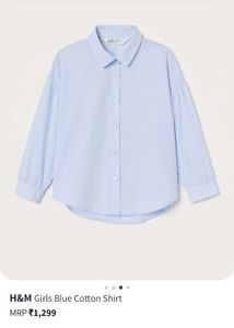 New H&amp;M Shirt For Girls 6-9 Yrs