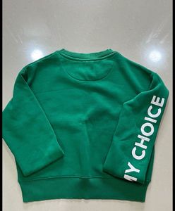 Green "My Choice" Graphic Sweatshirt