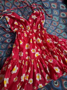 Floral Print Tie-Strap Dress